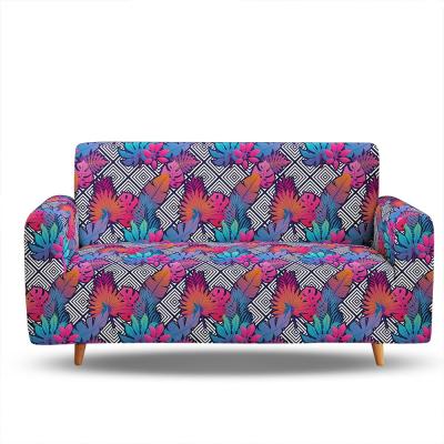 China Elastic Breathable Comfort Customizable 3d Digital Printing Elastic Cover L type 1/2/3/4 Seats Sofa Cover Living Room Sofa for sale