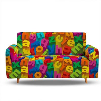 China Colorful Printed Piece Sofa Cover L type 1/2/3/4 Seats Elastic Breathable Comfort Sofa Cover Elastic Cover Living for sale