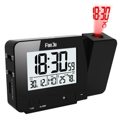 China LUMINOVA User Friendly 12/24 Hour Dials Dual Alarm Nap Function Digital Projection Desktop Alarm Clock for sale