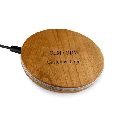 China Maple Cherry Walnut Andriod Smart 2021 Mobile Phone Wireless Charger Set Customized Electric Tool Customized for sale