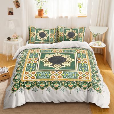 China Hot Selling Bohemian Style Sustainable Style 3d Beautiful Southeast Asian Bedding Set Full Size Duvet Cover for sale