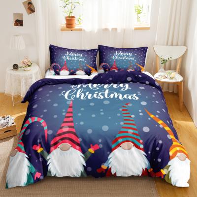 China Viable Funny 3d Christmas Bedding Quilt Blanket Set Blanket Gift Delivery Fast for sale