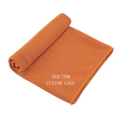 China Custom Printed Kids Safe Logo Microfiber Sports Cooling Towel For Sports for sale