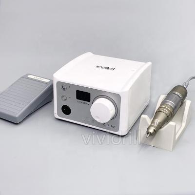 China Lightweight vividrill micromotor high speed LCD display strong nail drill machine for sale