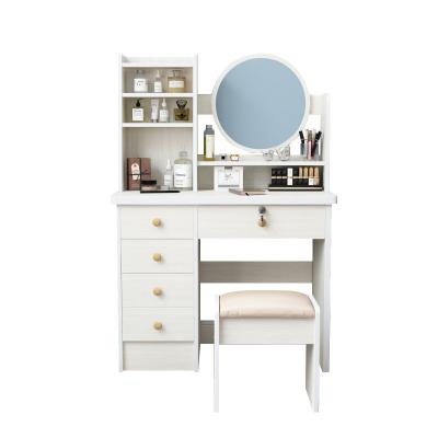 China (Other) colors adjustable optional makeup vanity table with mirror and stool for sale