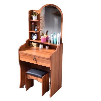 China (Other) adjustable white makeup dressing table with mirror and stool for sale