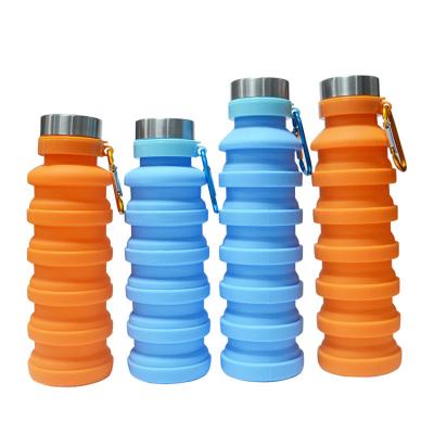 China Wholesale Price Factory Sustainable Sports Drinking Collapsible Silicone Water Bottle for sale