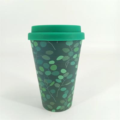 China Sustainable Reusable High Quality Material Custom Made Coffee Cup PLA Lid 450ml Tea Juice Mug for sale