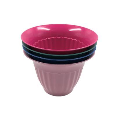 China Fashionable Biodegradable Bamboo Home Garden Pot Plant Pot Fiber Europe Fiber Flower Pot for sale