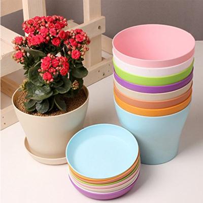 China Cheap Europe 100 Fiber Flower Pot Biodegradable Bamboo Non-plastic Flower Pot For Garden Decoration for sale