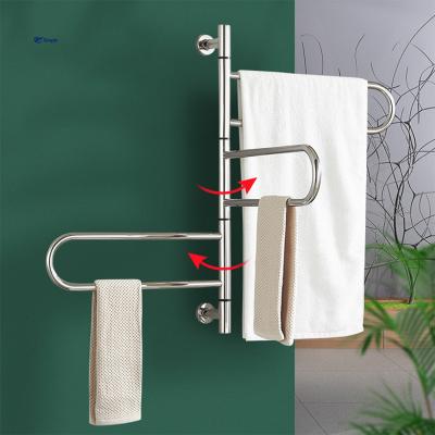 China Heater Bathroom Accessories Thermostatic Wall Mounted Towel Rack Dryer Towel Rack Electric Heating Towel Rack for sale