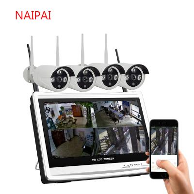 China Siren NAIPAI Video Surveillance Kit IP66 NVR Wifi Built-in CCTV 12