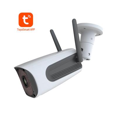 China Built-in siren tuya 2MP hd webcam 1080P cctv network ip camera poe cctv bullet camera for sale