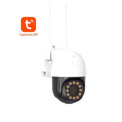 China Built-in siren tuya 2MP hd webcam 1080P cctv network ip camera poe cctv bullet camera for sale