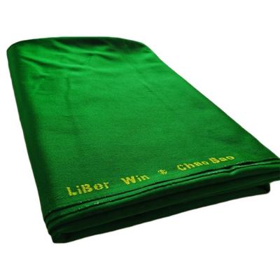 China BILLIARD TABLE Liberwin Chaobao Snooker Cloth 350sqm Thin Fast Cloth for 12ft Bed and 6 Rail Felt Table for sale