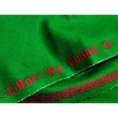 China Hot Selling Liberwin by Wool+Nylon 68566 High Quality Durable Snooker Pool Table Cloth Cover Cloth Clothes in Green for sale