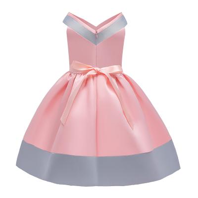 China Sleeveless Princess Wedding Night Dress Bow-knot Kids Breathable Dress Children's Clothing For Girls for sale