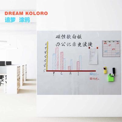 China Soft Magnetic Self Adhesive Large Whiteboard Office Supply Self Adhesive Dry Erase Board Sticker for sale