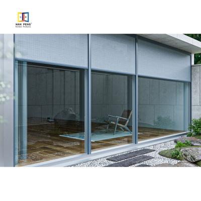 China Modern Straight Open Electric Outdoor Roller Blinds Sunshading Roller Blinds for sale