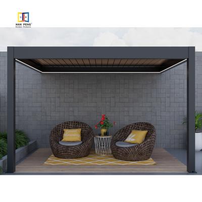 China Easily Assembled Waterproof Aluminum Carport For Garden Bioclimatic Motorized Louvered Pergola for sale