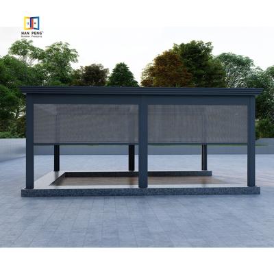 China Easily Assembled Aluminum Alloy 6063-T5 Exterior Profile Powder Coated Louvered Pergola for sale