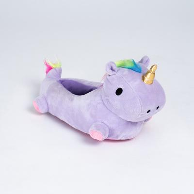 China Promotional Soft Winter Unicorn Plush Indoor Slippers Gifts for Kids, Girls, Boys in Competitive Price for sale