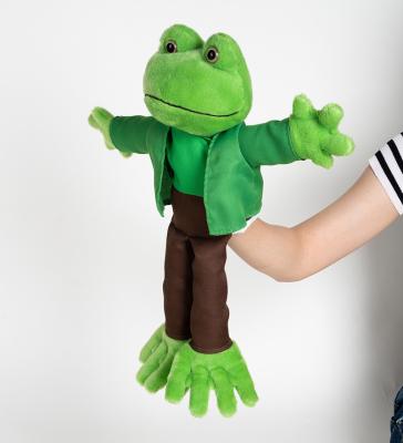 China Promotional Gifts Funny Frog Hand Puppet for Kids, Adult in Competitive Price for sale