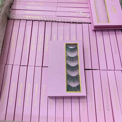 China Full Volume 5 Pairs Empty Eyelash Packaging Book Private Label Box Eyelash Storage for sale