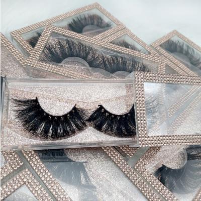 China Natural Fluffy 3D 22MM 25MM 27MM 3D Mink Eyelashes Strip Lashes Mink Eyelashes Seller With Custom Made Packaging for sale