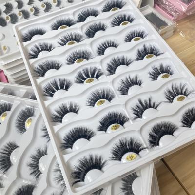 China 25mm Private Label Mink Lashes High Quality Natural Mink Lashes Long Tapered Lashes for sale