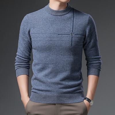 China Designer 2021 Fashionable Knitted Striped Men Solid Color OEM Pullover Sweater Pullover Sweaters For Men for sale