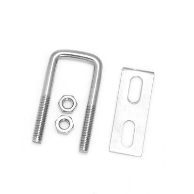 China Latest Chinese Stainless Steel Products Custom Heavy Duty 304 316 Stainless Steel Square Galvanized U Bolts for sale