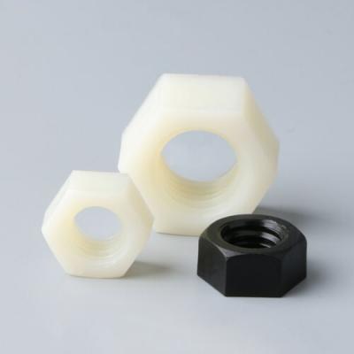 China Heavy Industry DIN934 Hex Nut High Quality Plastic Nylon Plastic Nut for sale