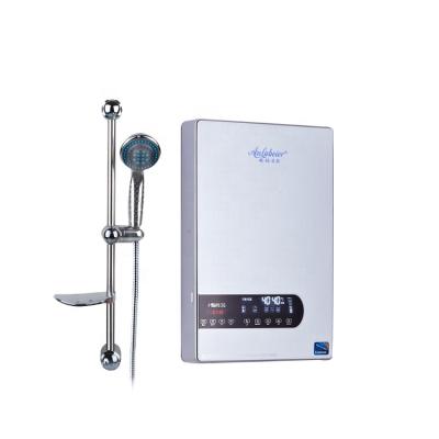 China 240V 8.0KW Instant Powerful Hotel Instant Bathroom Shower Powerful Electric Water Heater for sale