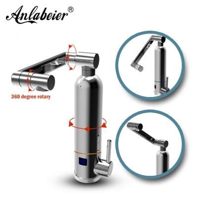 China cold & Dual-Use Copper Instant Hot Water Faucet Electric Water Heater Basin Faucet for sale