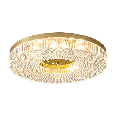 China Modern Nordic minimalistic modern lighting design with LED light study ceiling chandelier creative crystal brass luxury for sale