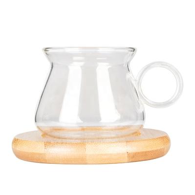 China 6 Sets High Performance Sustainable Glass Tea Cup With Infuser And Lid for sale