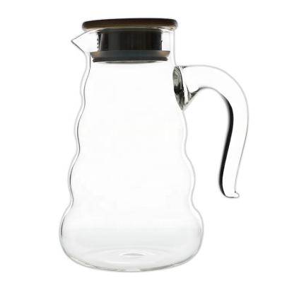 China Sustainable Glass Jug / Jug t With Stainless Steel Lid for sale