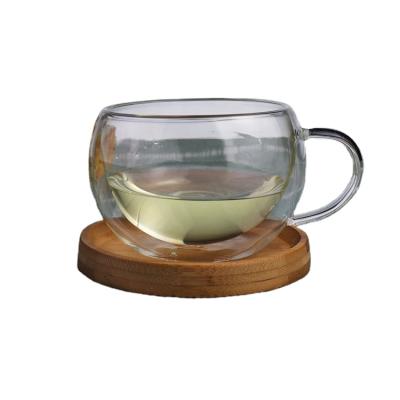 China Wholesale High Quality Sustainable Borosilicate Wall Double Layer OEM Glass Cup For Tea for sale