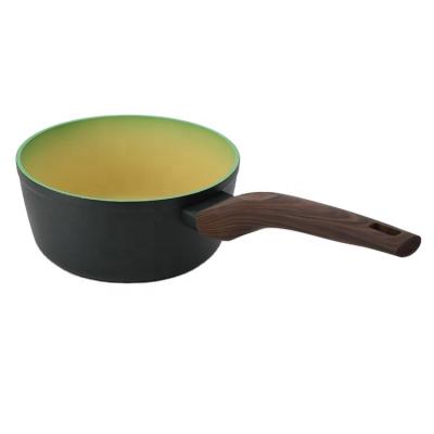 China Hot Selling Sustainable Avocado Colored Milk Pot Non-Stick Baby Cooking Home Multifunctional Pot for sale