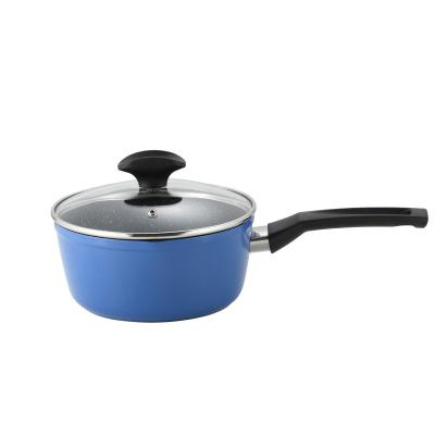 China Viable Hot Sale 18cm Saucepan Pots and Sauce Pan Lid Milk Pot Handle Kitchen Saucepan for sale