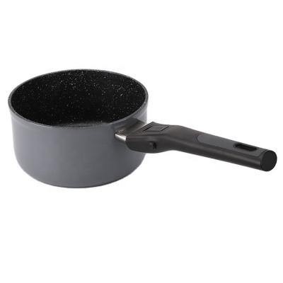 China High quality viable hot sale non stick coated aluminum milk pan with detachable handle for sale