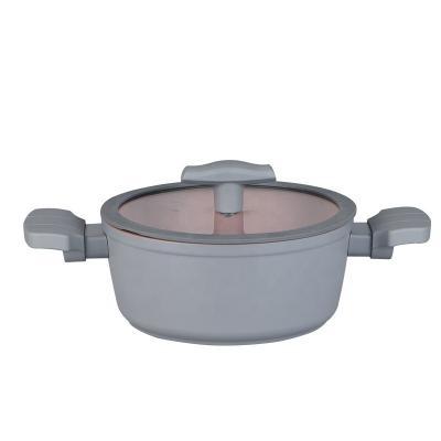 China Sustainable Wholesale Customized Aluminum Pan Non Stick Boiling Soup Cooking Pot for sale