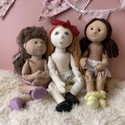 China Fashion Custom Vintage Cloth Joint Hand Leg Handmade Cloth Body Doll for sale