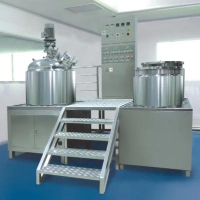 China High Efficiency Factory Supply In Medicine Cosmetics 500L Vacuum Emulsifying Unit for sale