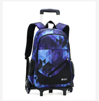 China Wholesale Anti-theft Kids School Backpack Bag Set Boys Trolley School Bag and Lunch Bag Set for sale