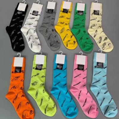 China - High Quality Designer B Custom Cotton Print Embroidered Logo Sports Socks Customize Custom Made Design Socks Embroidery Logo for sale