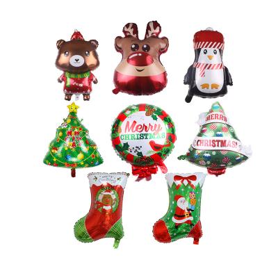 China Party Christmas Foil Balloons Party Decorations Santa Reindeer Snowman Elk Christmas Tree Balloon for Winter Theme Party Supplies for sale