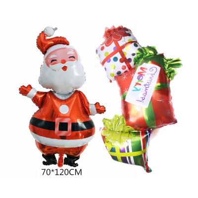 China Large 120cm Party Christmas Foil Balloons Party Decoration Santa Balloon for Winter Theme Party Supplies for sale