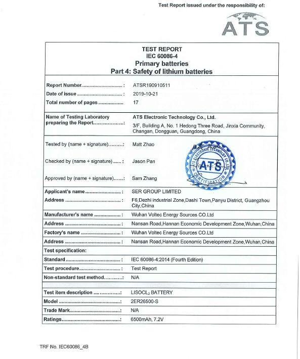 IEC60086-4 - Guangzhou Serui Battery Technology Co,.Ltd